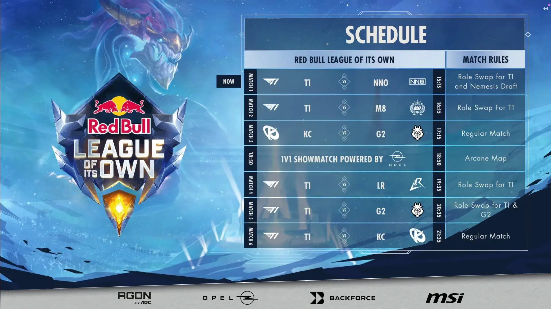 롤 레드불 이벤트 매치 T1