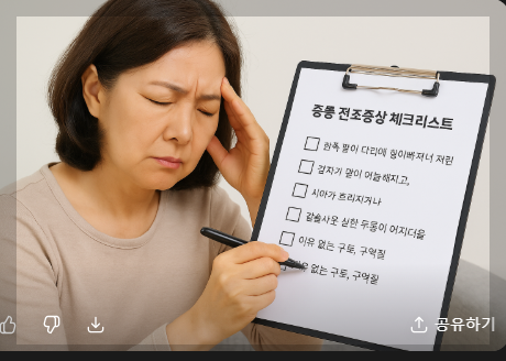 중풍 전조증상으로 자가테스트