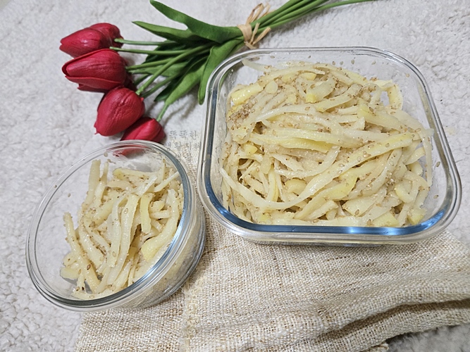 도라지나물 완성