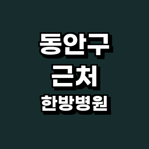 안양 동안구 한방병원