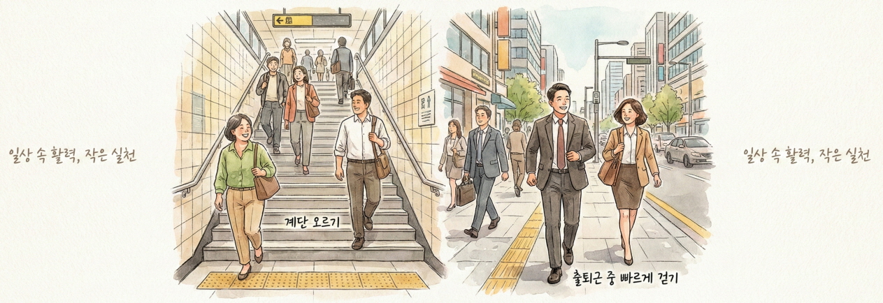 일상생활에서 유산소&middot;무산소 운동을 병행하는 가장 현실적인 방법