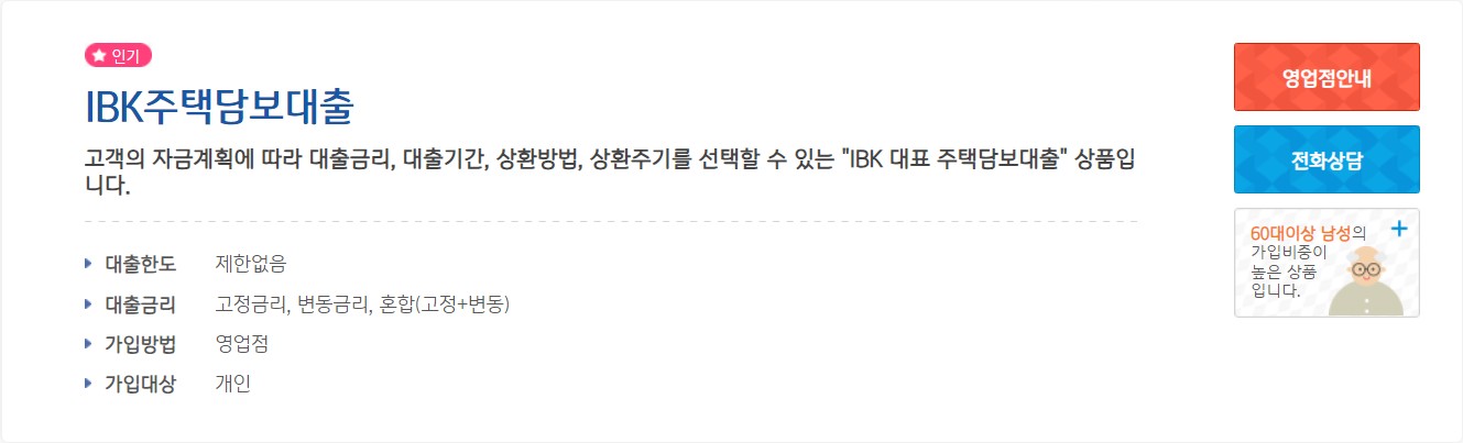 IBK 주택담보대출