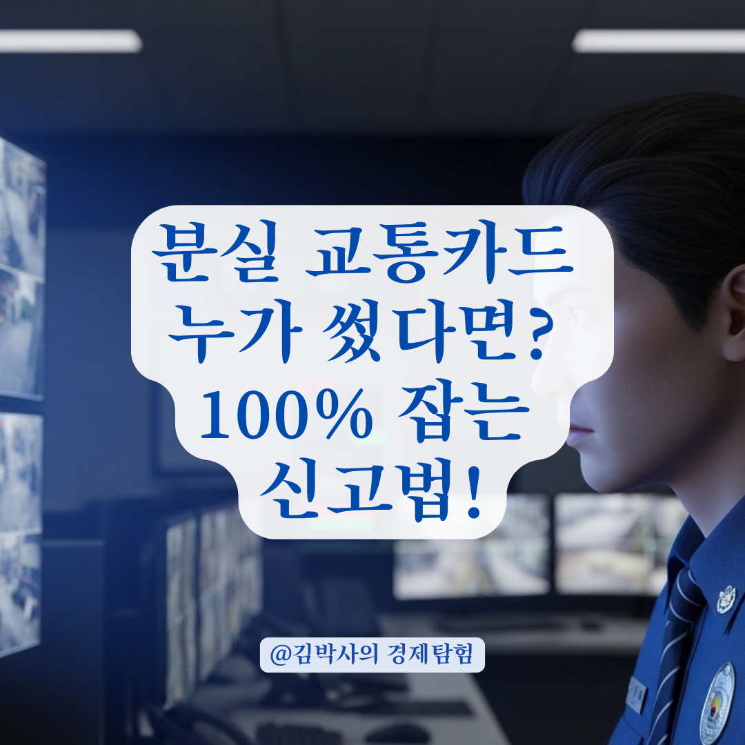 분실된 교통카드 습득자가 부정 사용 했다면? 경찰 신고 절차 총정리!