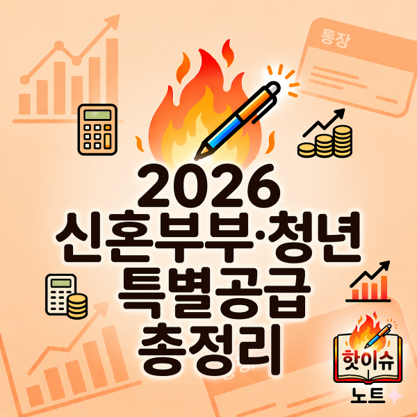 2026 신혼부부·청년 특별공급 총정리