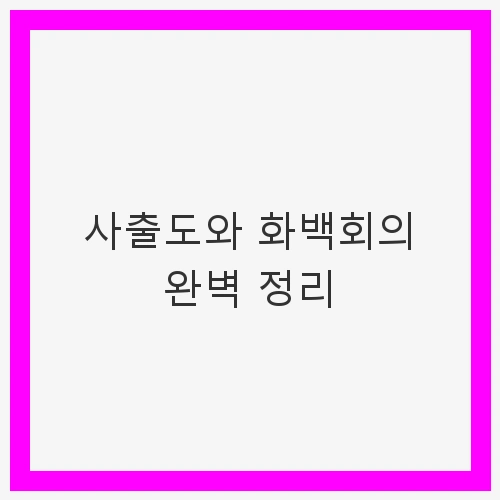 사출도와 화백회의 완벽 정리: APEC의 성과와 미래