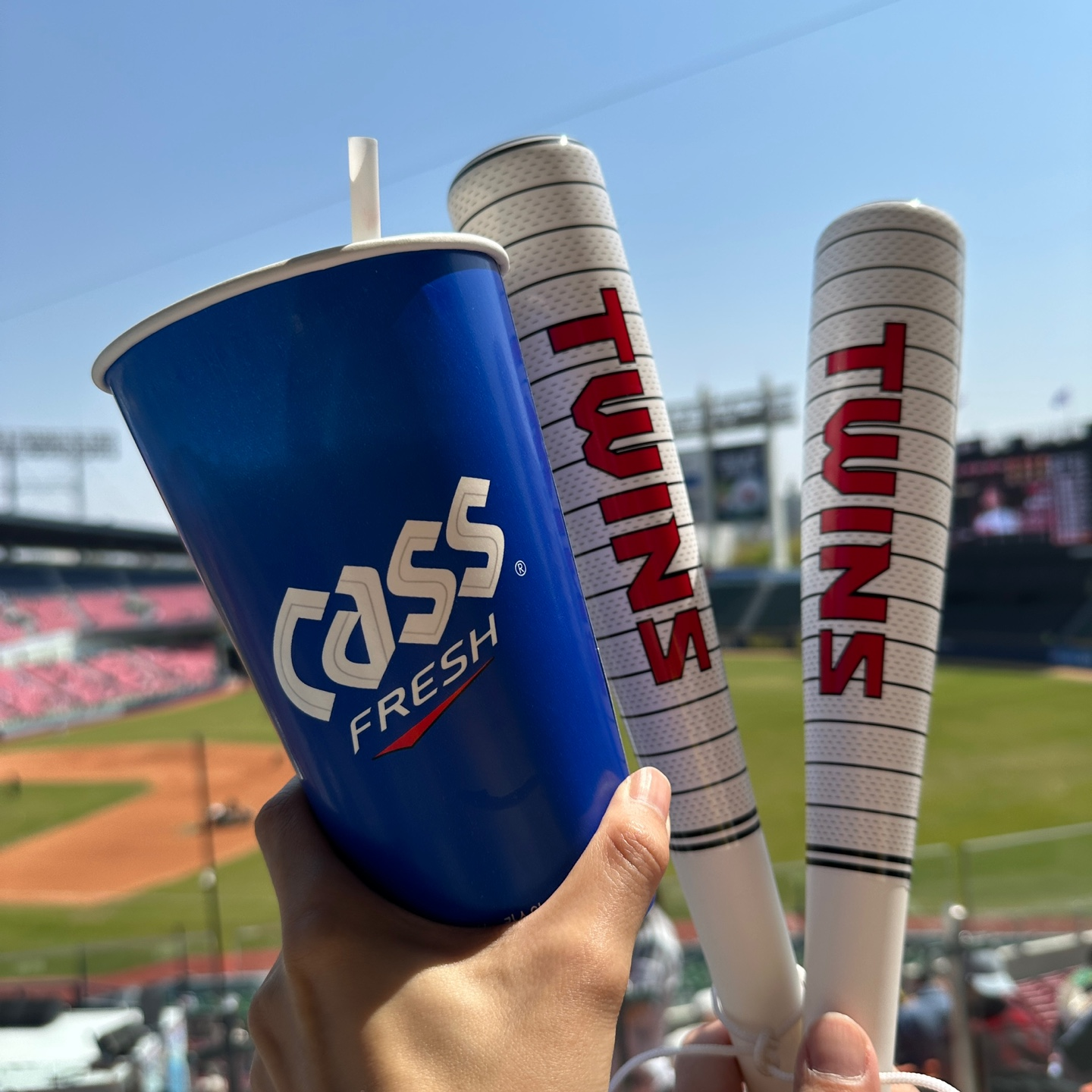 305블록 응원 분위기