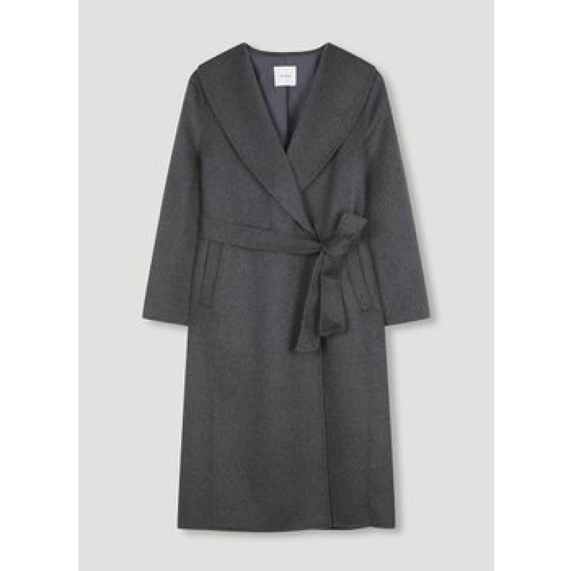 쉬즈미스 빅카라 벨티드 히든버튼 코트 SWHCTM41110