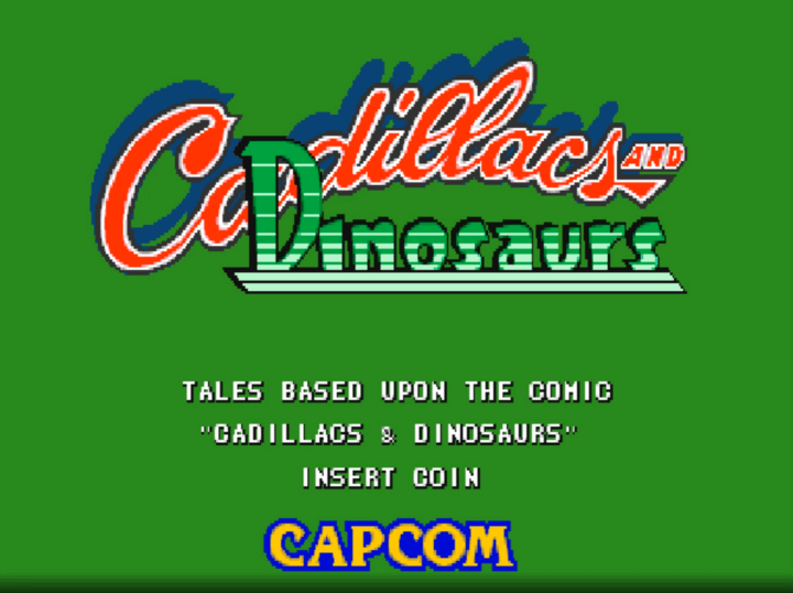 캐딜락-앤-다이노소어-오락실게임-메인-화면