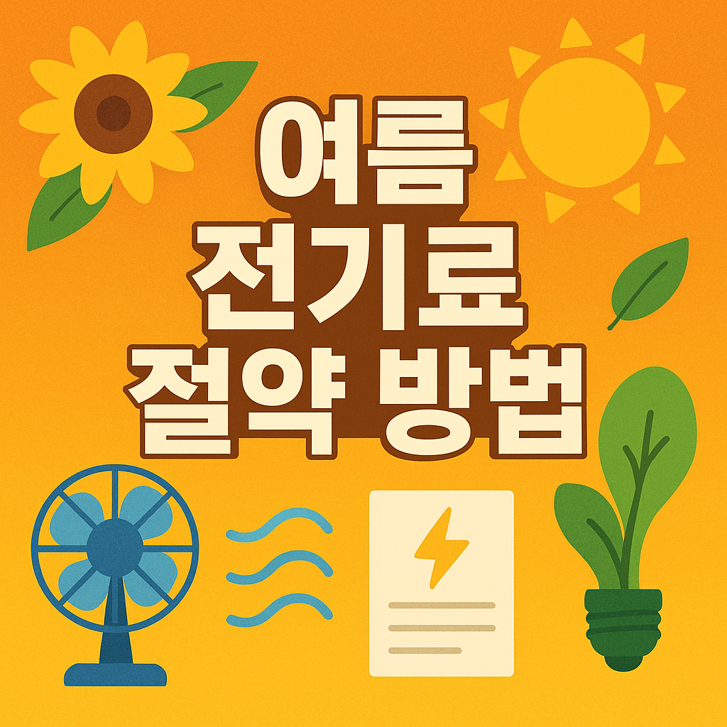 여름 전기료 절약 방법 관련 이미지