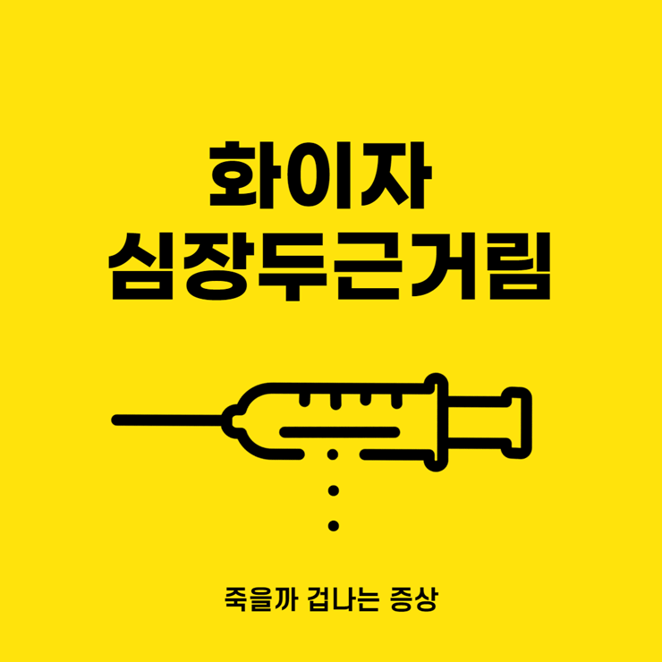 화이자 심장두근거림