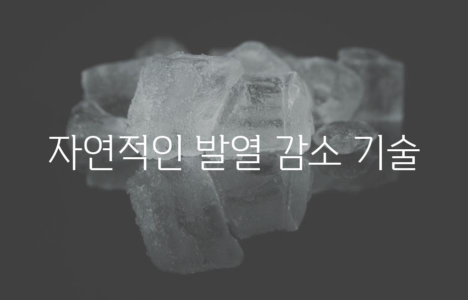 자연적인 발열 감소 기술