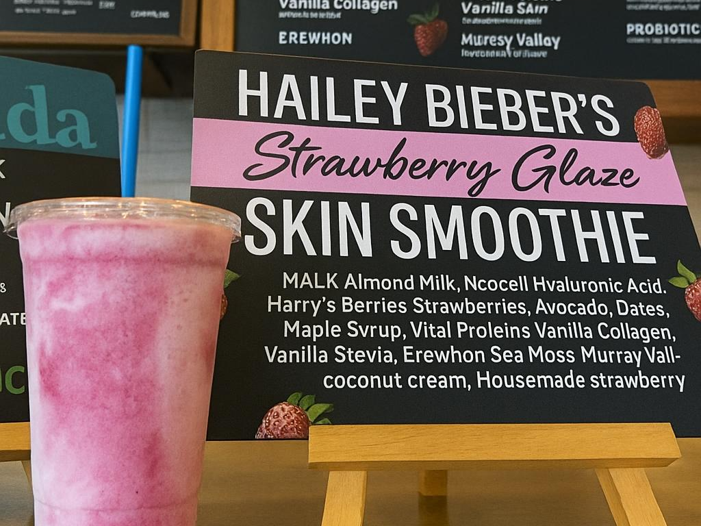 🍓 피부가 먼저 반응하는 음료 - 헤일리 비버의 스킨 스무디(skin smoothie), 영양과학으로 해부하다