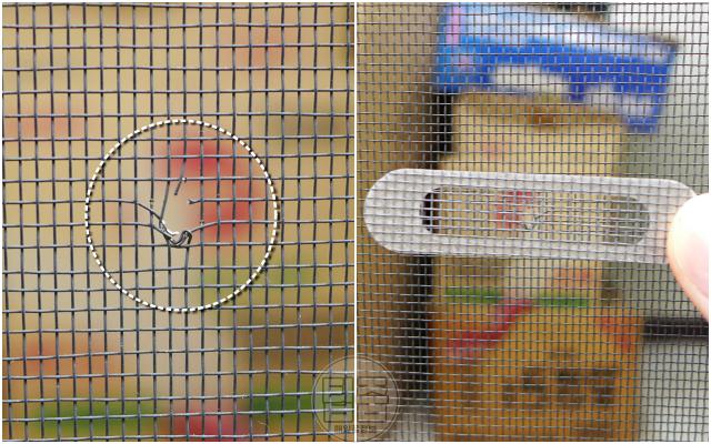 방충망 구멍막기,물구멍 방충망,팁줌