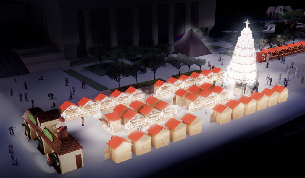 광화문 산타 빌리지 모식도