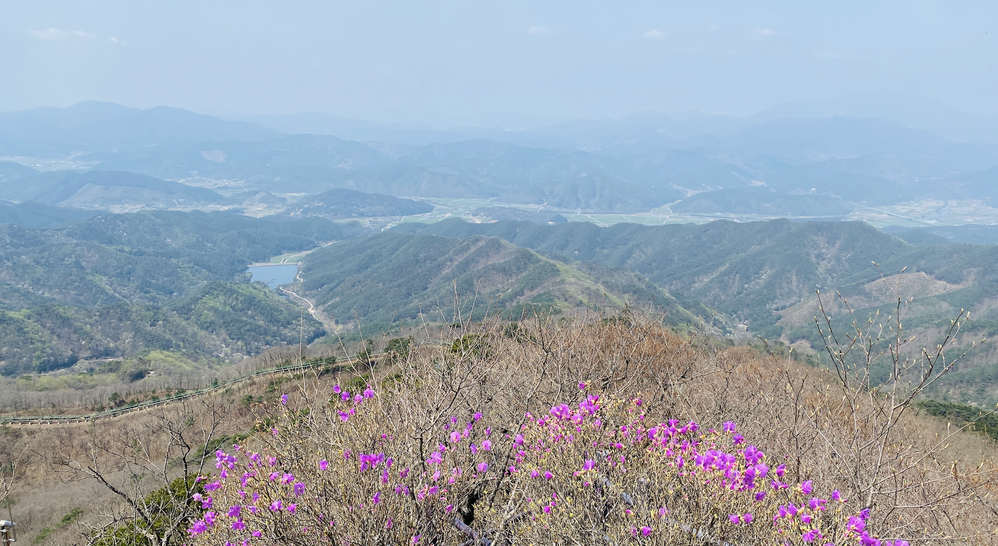 모후산에서 바라본 화순 전경