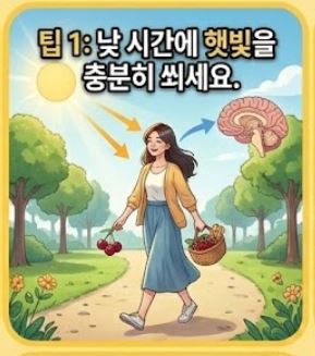 천연 멜라토닌 흡수를 돕는 생활 습관 팁
