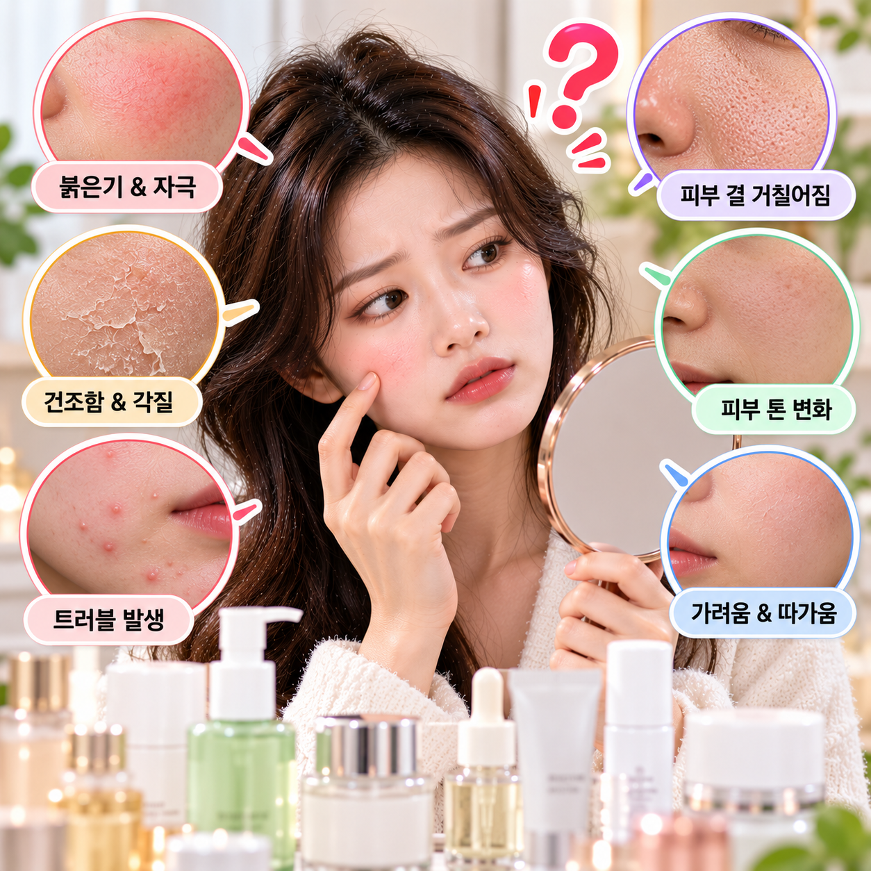 잘 쓰던 화장품도 갑자기 안 맞을까