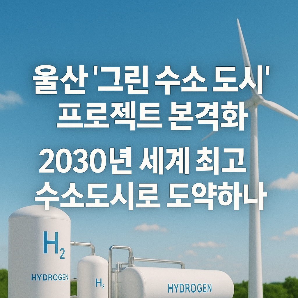 울산 '그린 수소 도시' 프로젝트 본격화
