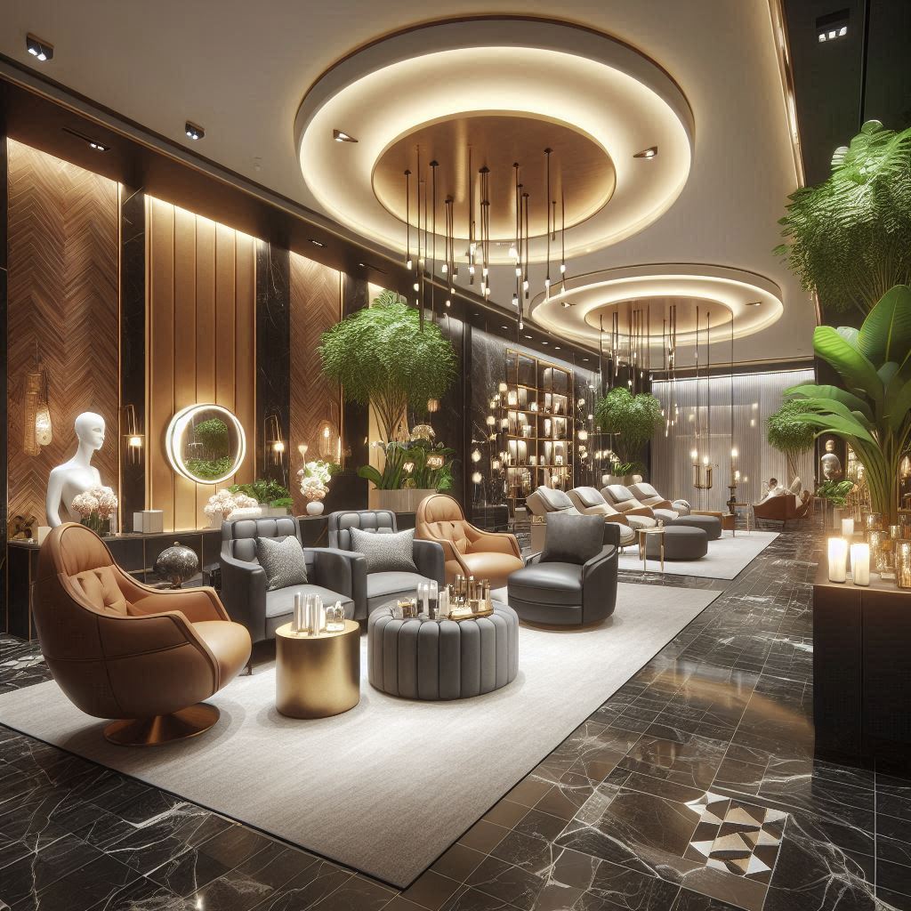 피부,체형관리 샵 배경