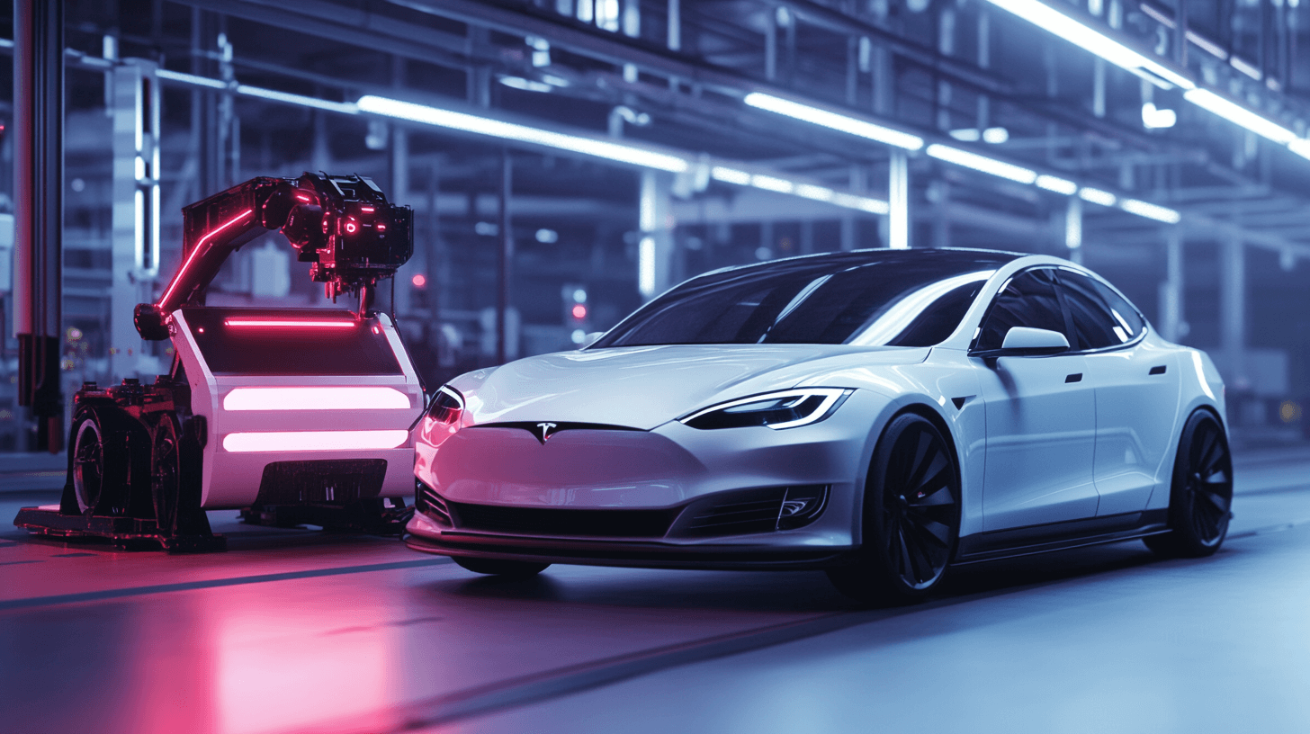 테슬라-자동차와-로봇-이미지