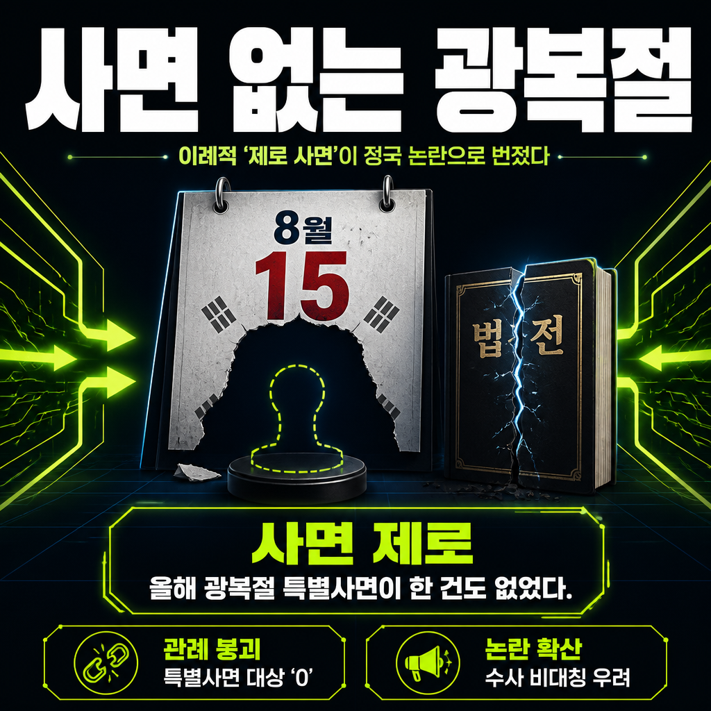 사면 없는 광복절