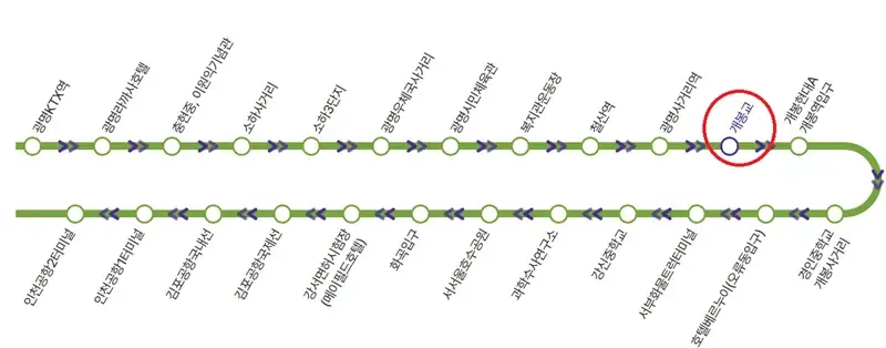 개봉교 인천공항 공항버스 노선