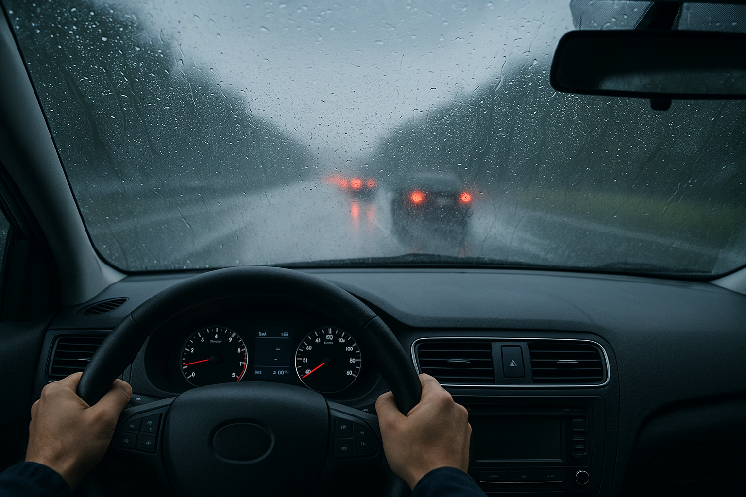 비오는 날 기본으로 알고 있어야 할 자동차 기능들