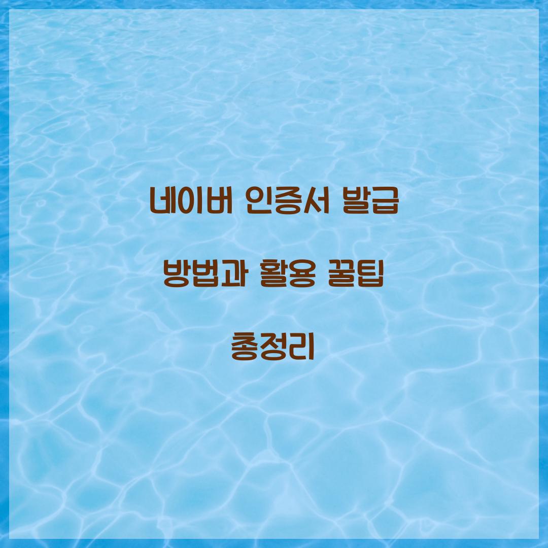 네이버 인증서 발급
