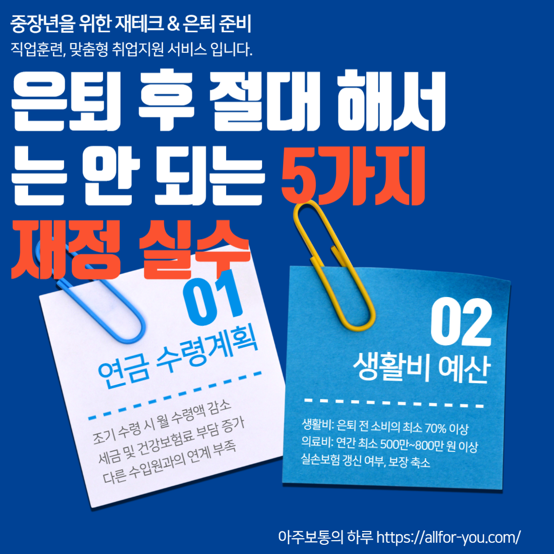 5가지 재정 실수