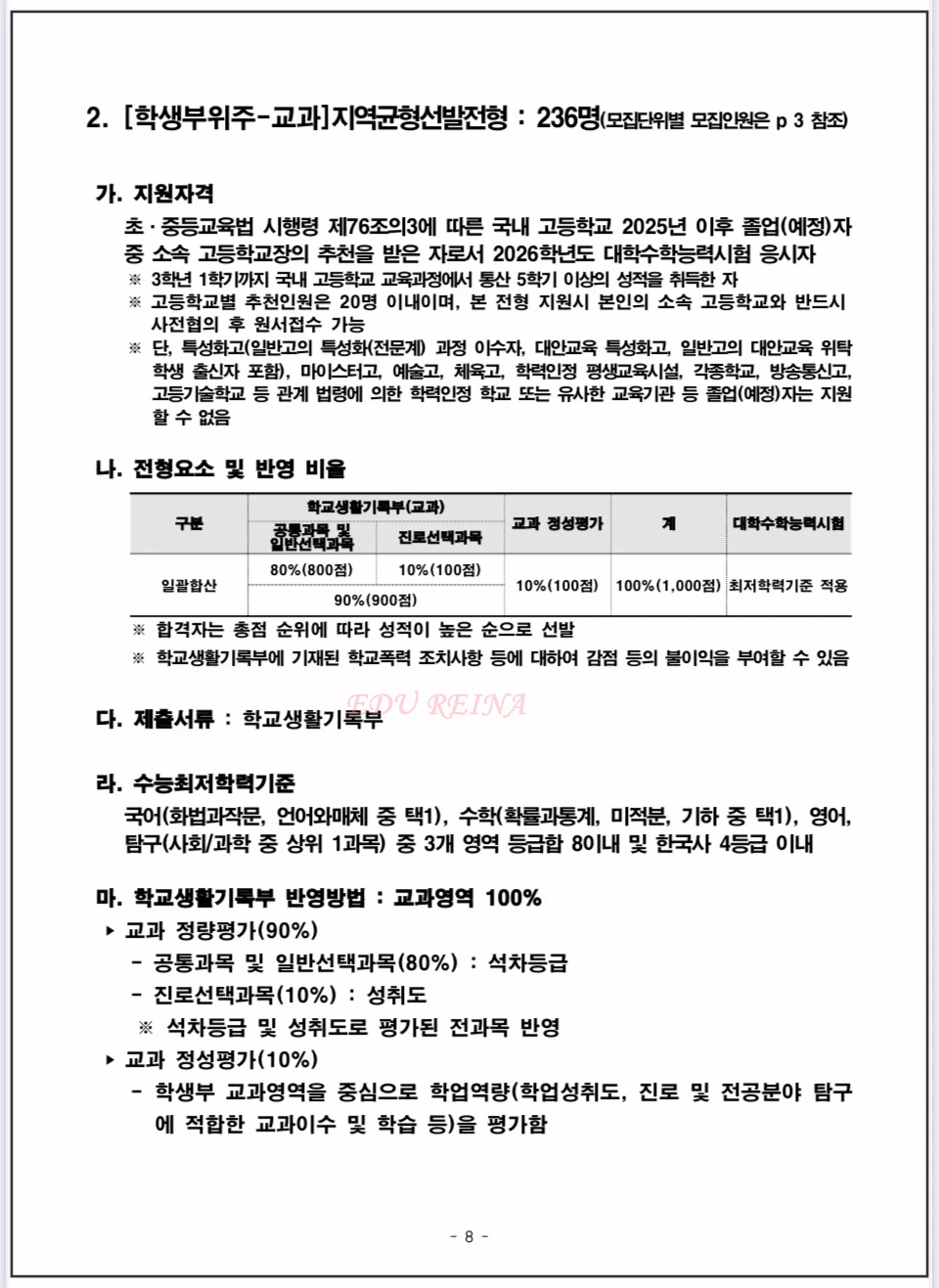 2026서울시립대수시-학생부교과