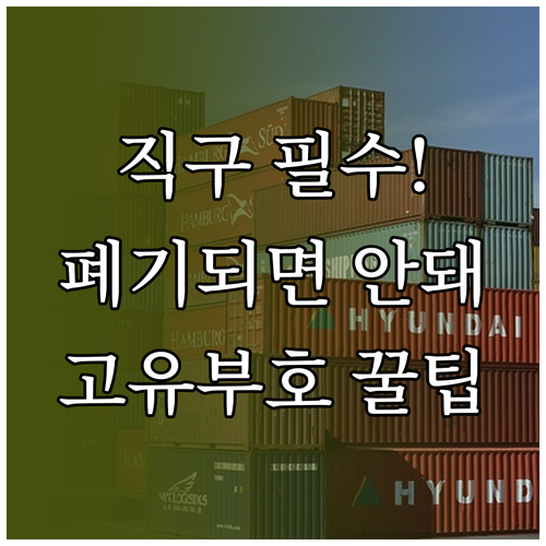 내 직구 물품 폐기 막는 개인통관고유..