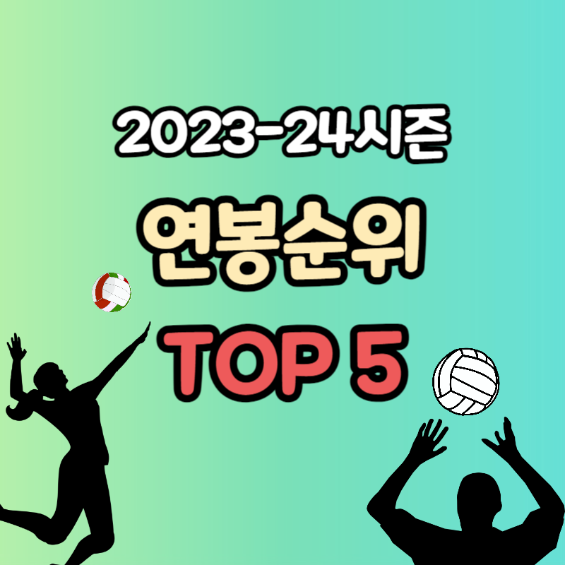 여자배구 연봉순위