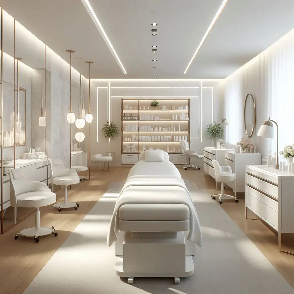 피부,체형관리 샵 배경