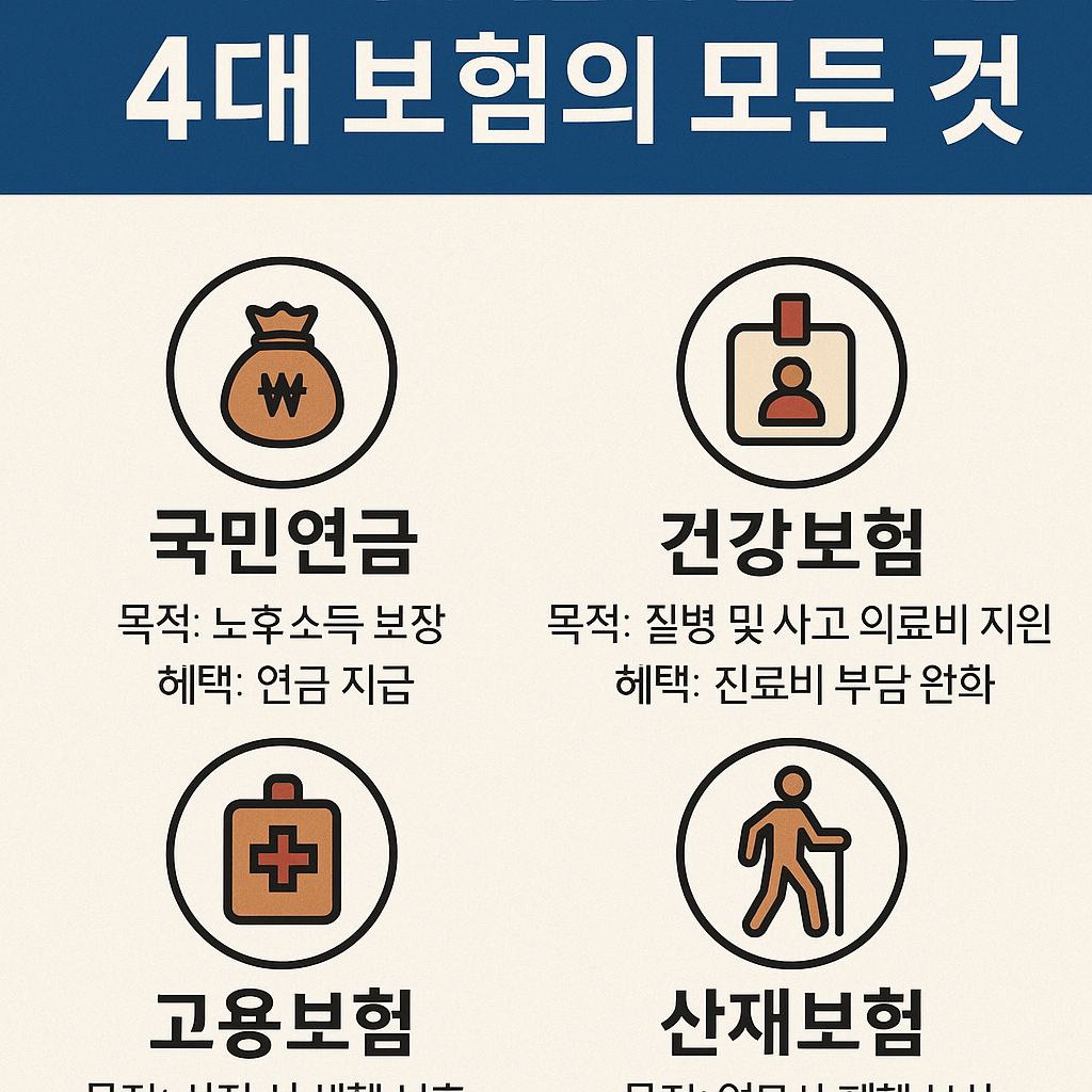 직장인이라면 꼭 알아야 할 4대 보험의 모든 것