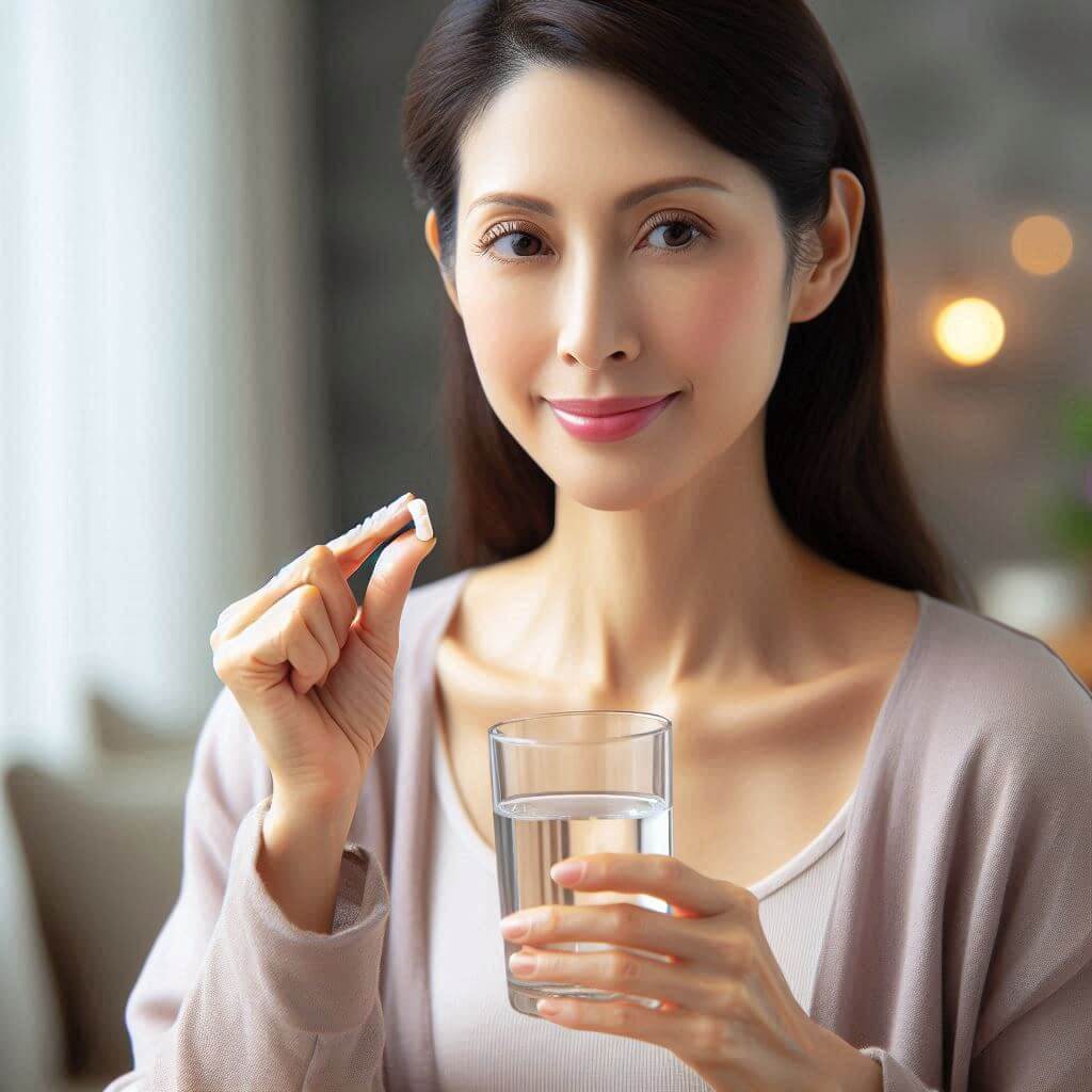 유산균먹는여자