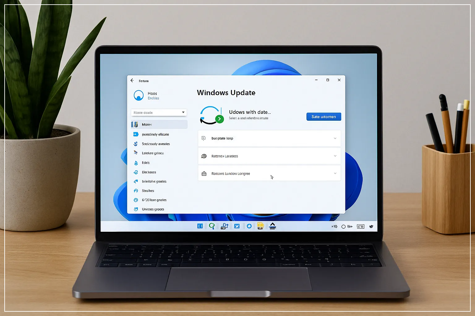 윈도우 업데이트 실행 화면