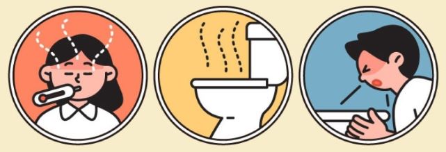 노로바이러스 관련 일러스트 이미지