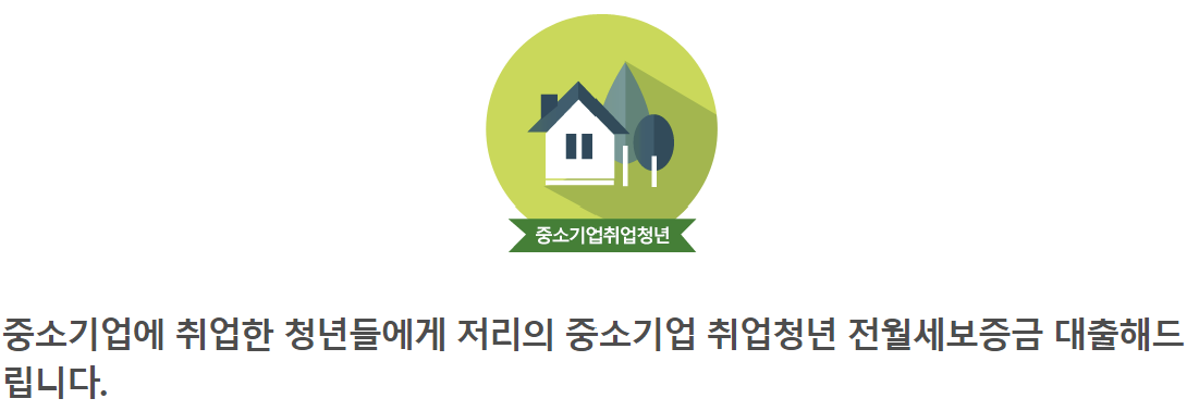 중소기업취업청년 전월세보증금대출