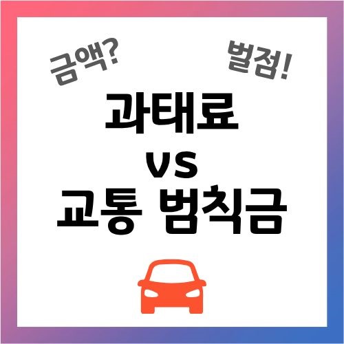 과태료와 범칙금 차이