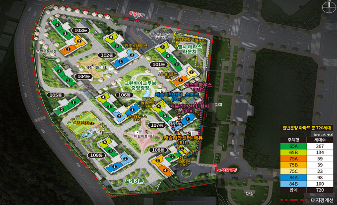 단지배치도 이미지입니다.