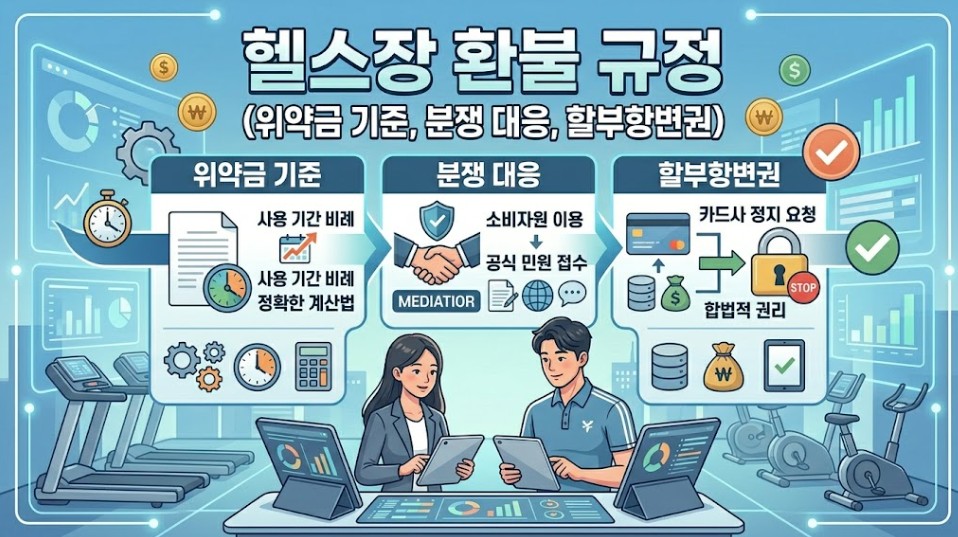 헬스장환불규정 사진