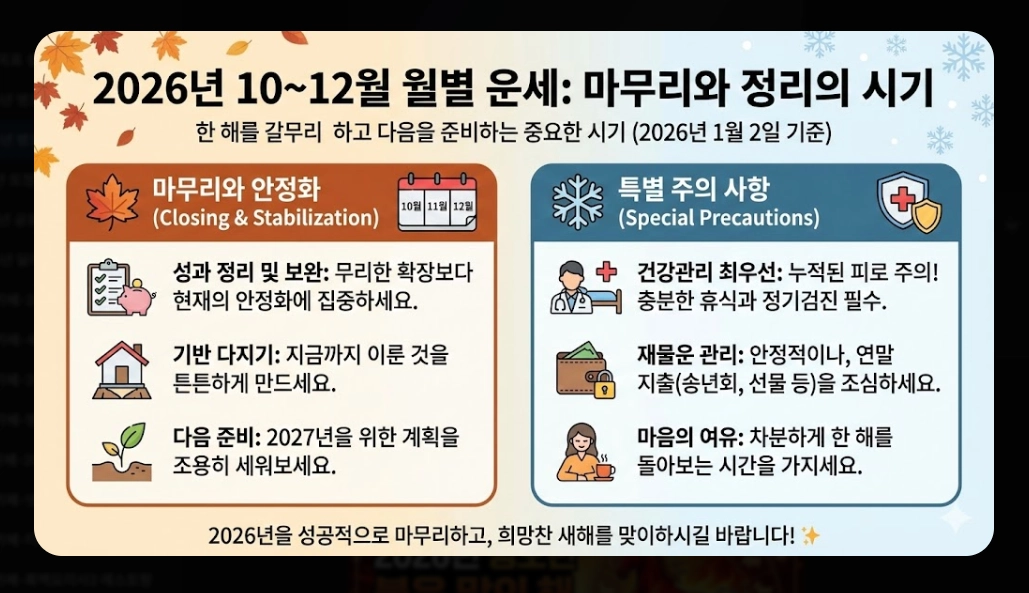 2026년 병오년 새해 운세 완벽 정리