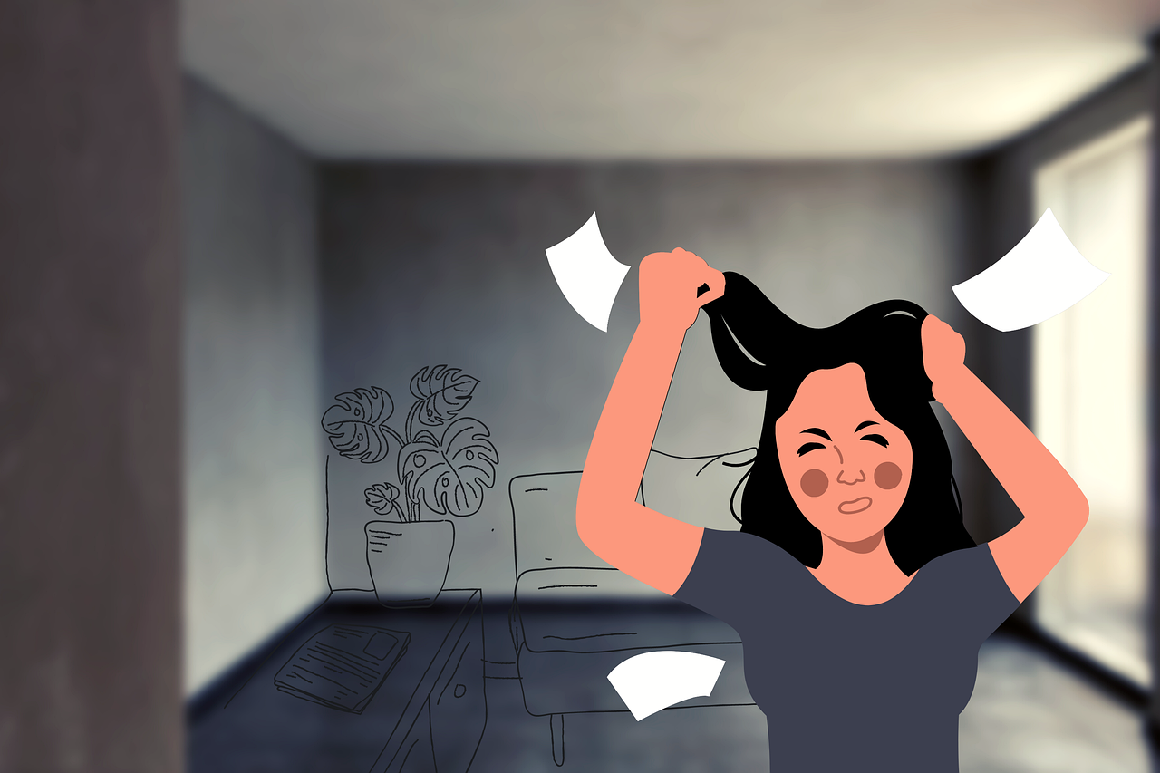 화난 여성 사진