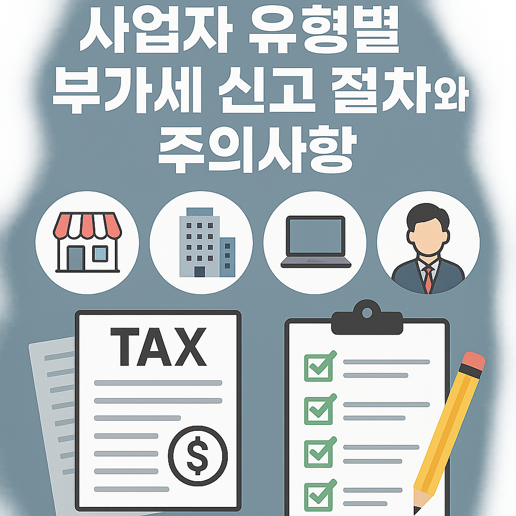 사업자 유형별 부가세 신고 절차와 주의사항