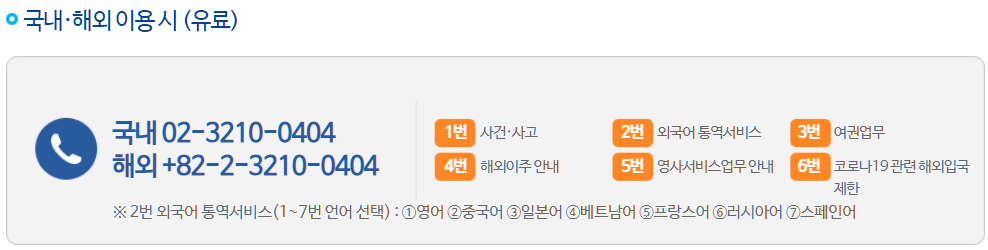 영사콜센터-24시간 연중무휴