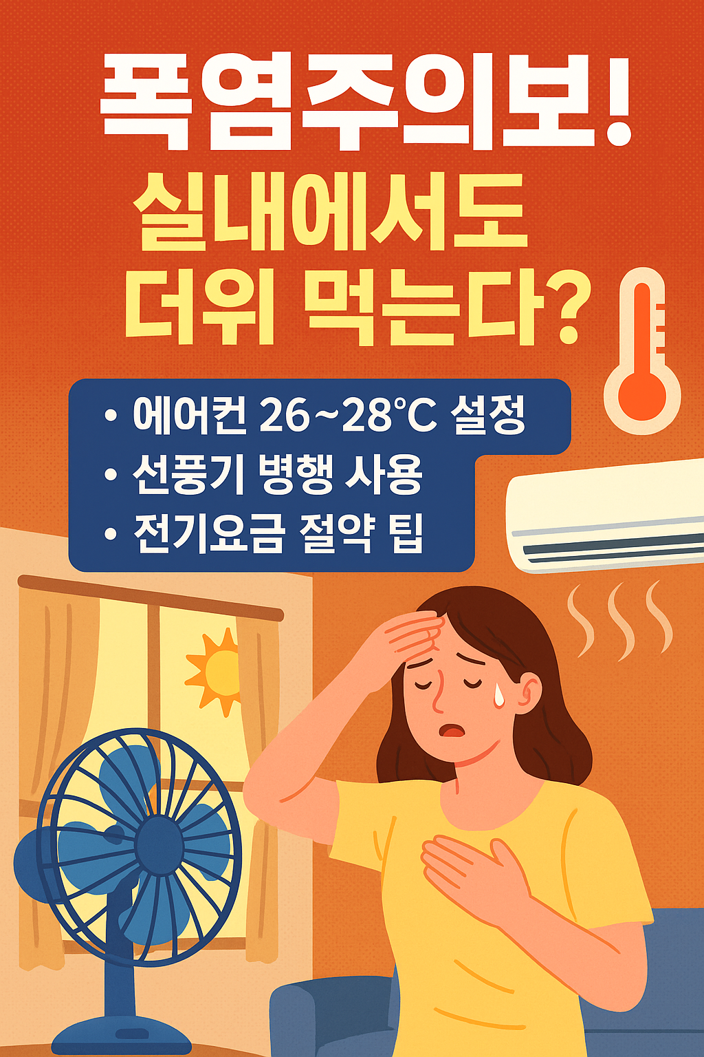 실내 폭염 대처법