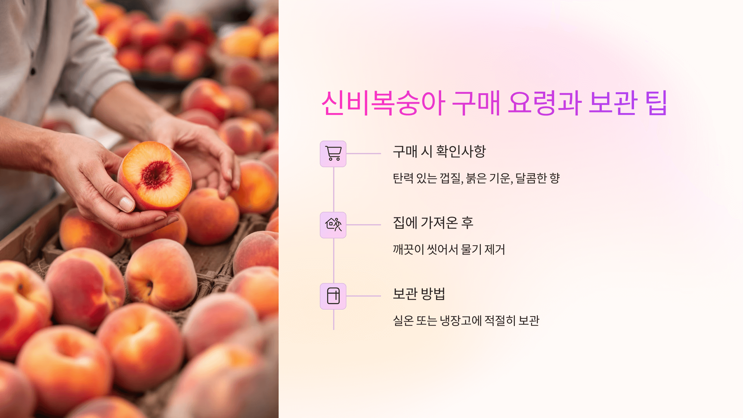 신비복숭아 사진입니다.