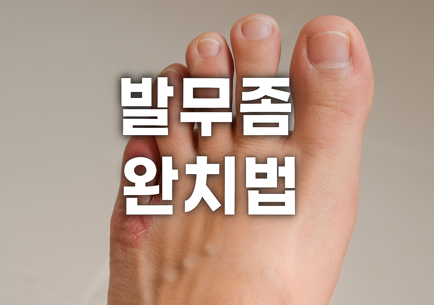 발무좀 완치법 썸네일 – 무좀 치료와 예방법