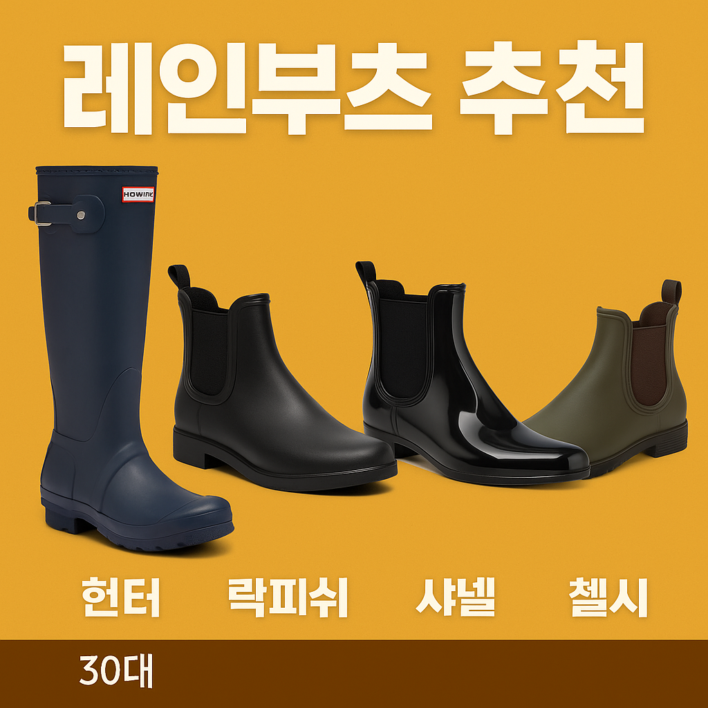 30대여성 레인부츠 추천