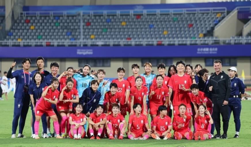 항저우 아시안게임 여자축구 미얀마전 하이라이트
